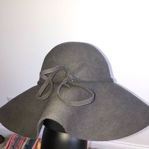 This very stylish hat with a tie bow